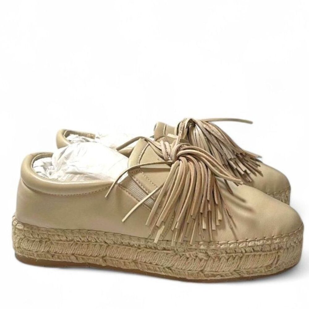 J/SLIDES Raoul Pom-Pom Espadrille Platform Slip-On Shoes, NEW! Size 8.5
